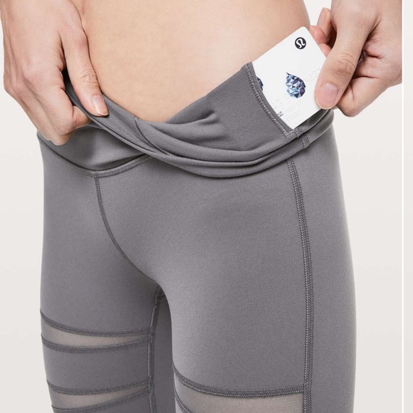 🍋  Lululemon Wunder Under High Rise Tech Mesh 28” - Picture 7 of 15